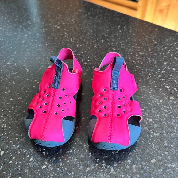 Nike Kids Sunray Protect 2 Sandals Toddler Size 7C Pink and Gray - Picture 6 of 9